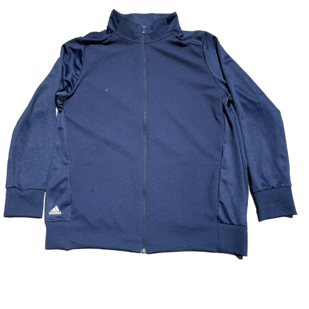 Navy Blue Adidas Zip Up Sweater (XL)